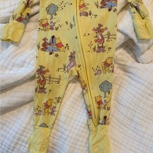 Little Sleepies Yellow Footies One Piece with Playful Print